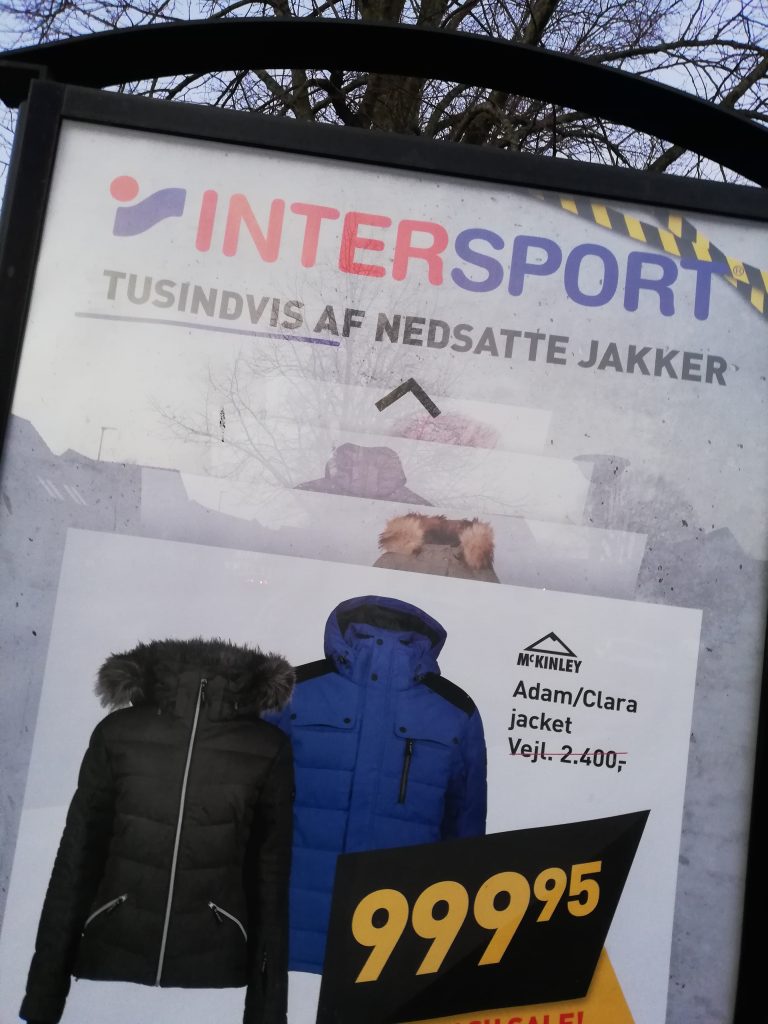 Outdoor reklame for stort udvalg i Intersport